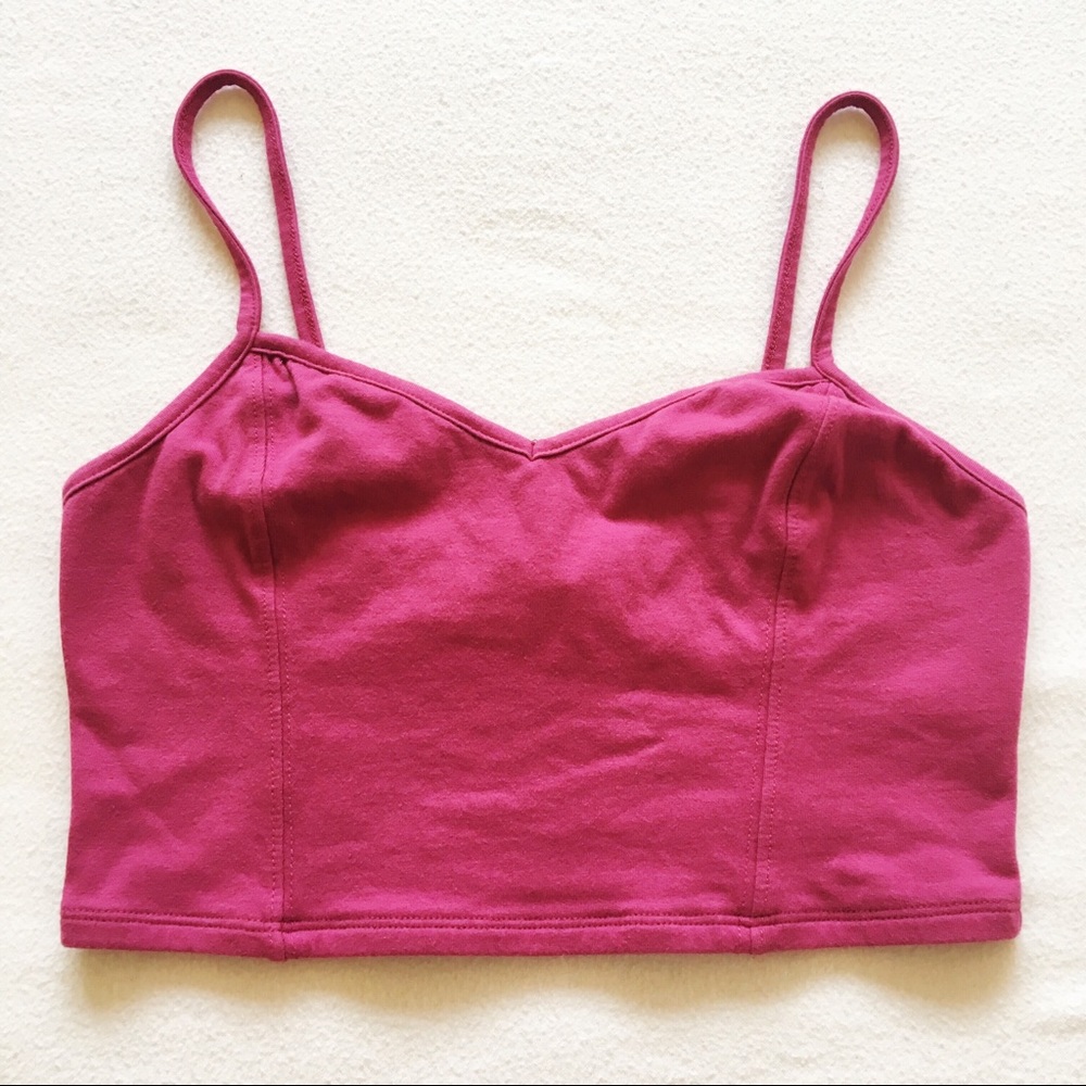 Garage Bralette Crop Top Pink/Purple Size S